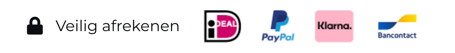 Beschikbare betaalmethoden
